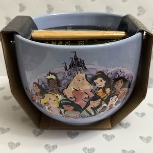 Disney Princess Ceramic Bowl with Chopsticks
